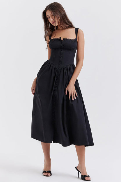 Vestido Midi Bustier Lauren